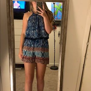 Aztec Printed Target Romper